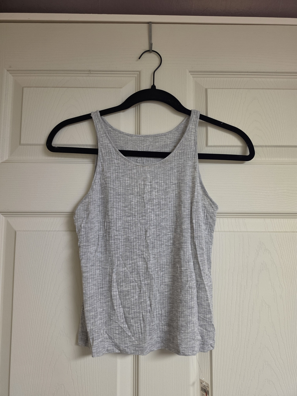 aerie Light Gray Ribbed Tank Top